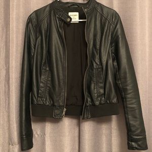Faux leather jacket